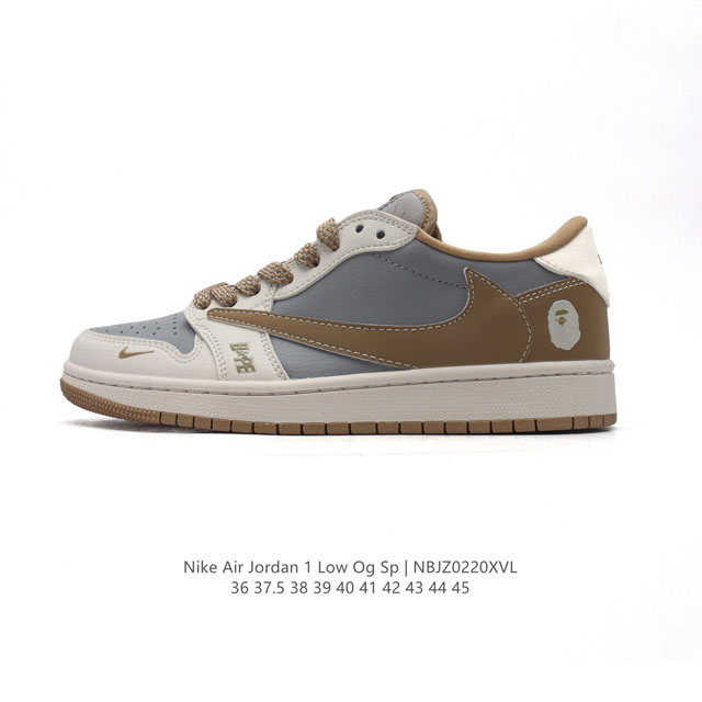 公司级 真标 耐克Bape X Nike Air Jordan 1 Low Military Blue Aj1乔1 低帮篮球鞋 Aj1 乔丹1代 Aj1 乔1复