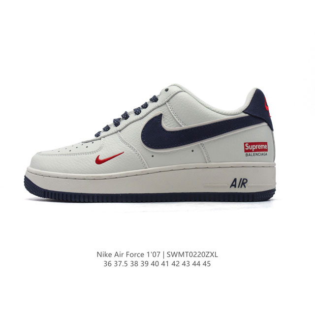 耐克Nike Air Force 1 Low 空军一号 Af1 小白鞋 低帮百搭厚底增高休闲运动板鞋。柔软、弹性十足的缓震性能和出色的中底设计，横跨复古与现代的