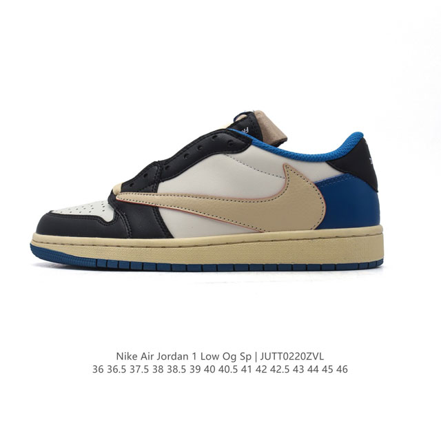 真标 耐克 Nike Air Jordan 1 Low Og Sp Military Blue Aj1乔1倒勾低帮篮球鞋 Aj1 乔丹1代 Aj1 乔1 反向脚