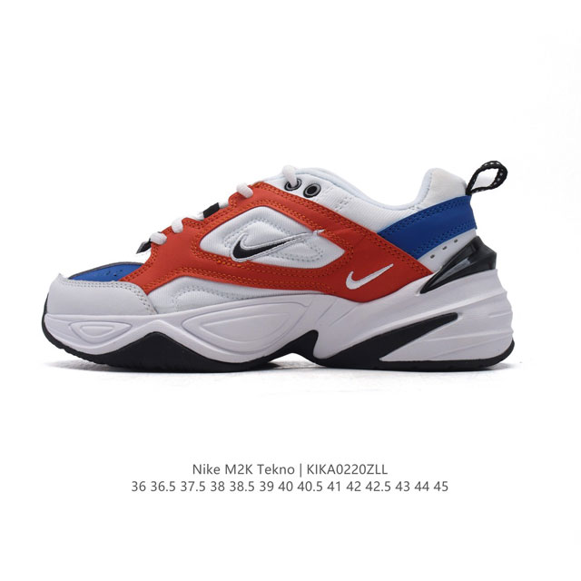 真标 耐克 Nike M2K Tekno 男女子运动鞋厚底老爹鞋经典复古休闲慢跑鞋。从 Monarch 系列汲取灵感，以太空时代细节演绎未来风范。分层鞋面借鉴自