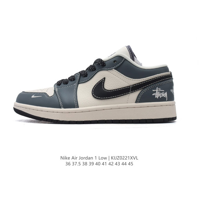 公司级 耐克 乔丹Air Jordan 1 Low Aj1 乔1 乔丹1代Aj1 低帮复古文化休闲运动篮球鞋。该鞋款从 1985 年元年款汲取设计灵感，焕新演绎 - 点击图像关闭