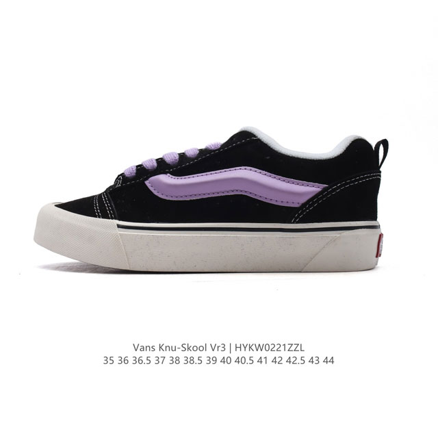 万斯 Vans Knu-Skool Vr3 Lx 面包鞋皮革鞋面。坎普尔 茱利安系列低帮复古硫化休闲运动板鞋“肥胖版大Logo”要说整个年最为热门的鞋型之一，