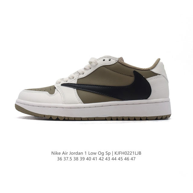 真标 耐克 Nike Air Jordan 1 Low Og Sp Military Blue Aj1乔1倒勾低帮篮球鞋 Aj1 乔丹1代 Aj1 乔1 反向脚