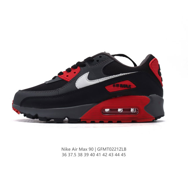 Nike耐克运动鞋 Air Max 90 健身运动跑鞋休闲鞋 复古风十足！Air Max 90 作为 Nike 旗下最经典的鞋型之一，凭借着百搭的造型，获得众多