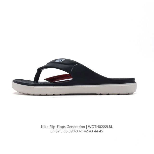 耐克 Nike Flip Flops Generation 情侣夏季沙滩涉水休闲百搭运动潮流人字拖凉拖鞋。 货号：Da2545 码数：36-45 编码：Wqth - 点击图像关闭