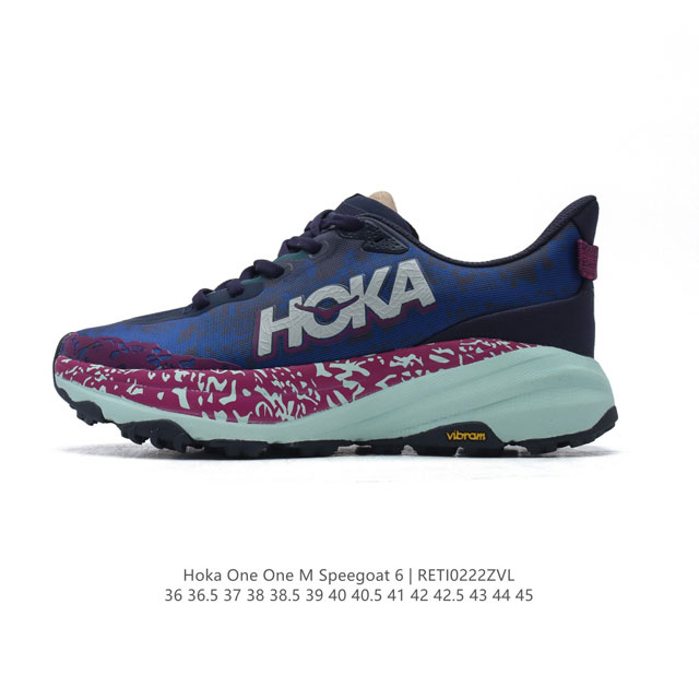 公司级 Hoka One One Speedgoat 6 飞速羚羊6 飞速羚羊系列的第六代越野跑鞋男女士运动鞋，鞋款采用动态鞋面与内部支撑系统，并搭载Hoka久 - 点击图像关闭