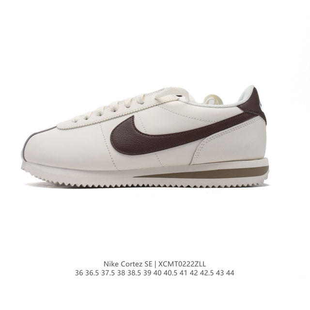 耐克 Nk Classic Cortez Leather 阿甘复古初代皮革运动慢跑鞋。Nike Classic Cortez 鞋款是 Nike 元年款跑步鞋，由 - 点击图像关闭