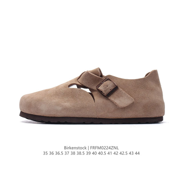 公司级 Birkenstock Boston Vl 勃肯男女鞋 秋冬新款 绒面金属针扣软木底包头运动板鞋 天鹅绒般的绒面革赋子休闲的经典外观，牛皮绒面革质地柔软 - 点击图像关闭