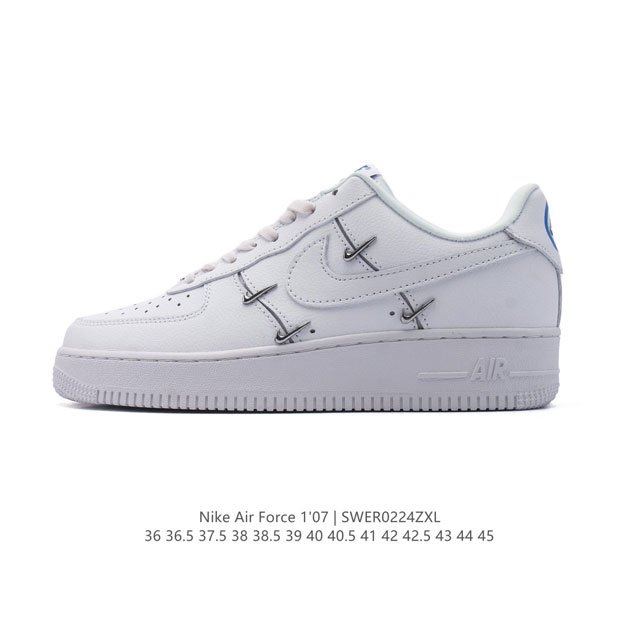 耐克Nike Air Force 1 Low 空军一号 Af1 2025年新款 小白鞋 低帮百搭厚底增高休闲运动板鞋。柔软、弹性十足的缓震性能和出色的中底设计，