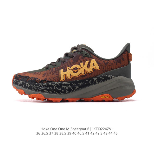 公司级 Hoka One One Speedgoat 6 飞速羚羊6 飞速羚羊系列的第六代越野跑鞋男女士运动鞋，鞋款采用动态鞋面与内部支撑系统，并搭载Hoka久 - 点击图像关闭