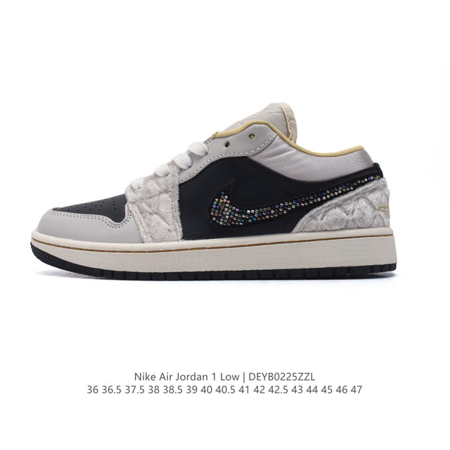 耐克 乔丹Air Jordan 1 Low Aj1 乔1 乔丹1代Aj1 低帮复古文化休闲运动篮球鞋。从1985 年面世的元年款汲取设计灵感，采用简洁大方的经典