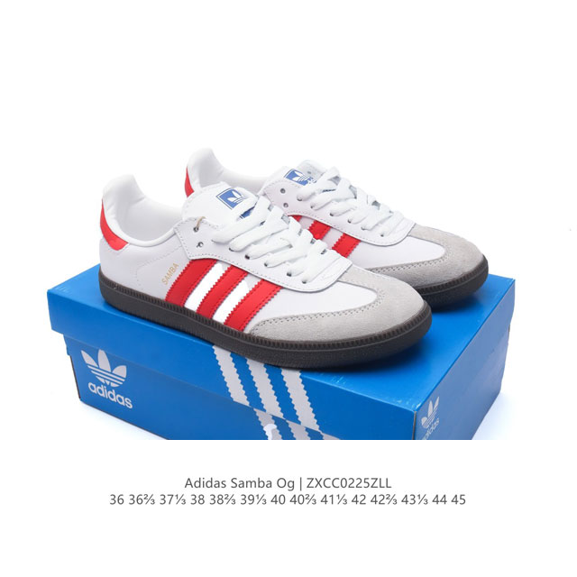 真标 阿迪达斯 德训鞋 Adidas Originals Samba Og Shoes 经典运动鞋小白鞋 T头鞋 男女鞋 彰显休闲摩登风情的时尚经典鞋。它诞生于 - 点击图像关闭