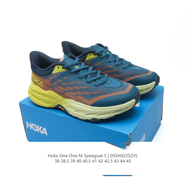 公司级 Hoka One One Speedgoat5 飞速羚羊5 飞速羚羊系列的第五代越野跑鞋男士运动鞋，从众多用户反馈上来看，飞速羚羊 Speedgoat