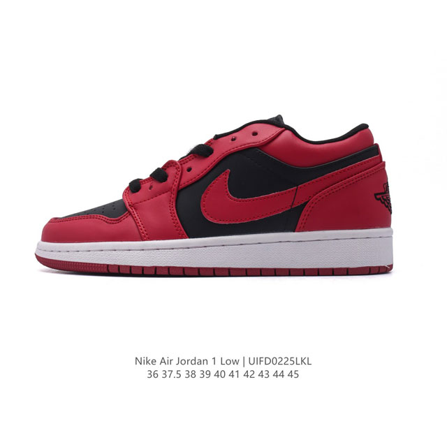 耐克 乔丹Air Jordan 1 Low Aj1 乔1 乔丹1代Aj1 低帮复古文化休闲运动篮球鞋。从1985 年面世的元年款汲取设计灵感，采用简洁大方的经典