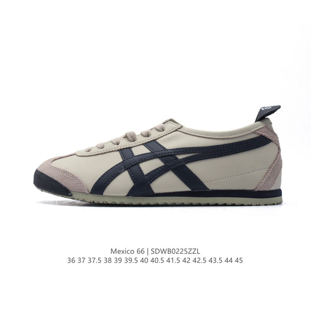 特价 Asics 亚瑟士 男女鞋真标半码制 配足弓鞋垫 日产经典老牌-鬼塚虎 Onitsuka Tiger Mexico 66经典墨西哥系列复古经典百搭板鞋休闲