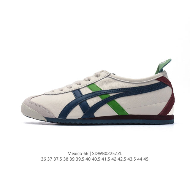 特价 Asics 亚瑟士 男女鞋真标半码制 配足弓鞋垫 日产经典老牌-鬼塚虎 Onitsuka Tiger Mexico 66经典墨西哥系列复古经典百搭板鞋休闲 - 点击图像关闭