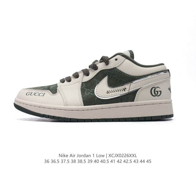 公司级 耐克 乔丹Air Jordan 1 Low Aj1 乔1 乔丹1代Aj1 Gucci 低帮复古文化休闲运动篮球鞋。从1985 年面世的元年款汲取设计灵感 - 点击图像关闭