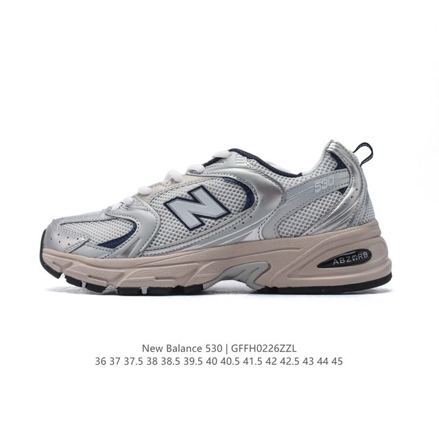 真标 新百伦 Nb530 New Balance 530 复跑古鞋 厚底增高老爹鞋 缓震运动慢跑鞋。Nb530这鞋双确实是Nb家经复典古款式之一，以全科新技诠释