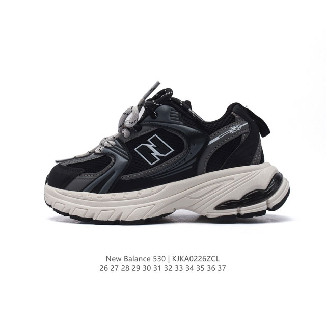 童鞋 新百伦 Nb530 New Balance 530 儿童复古跑鞋 厚底增高老爹鞋 双鞋带 缓震运动慢跑鞋。Nb530这鞋双确实是Nb家经复典古款式之一，以 - 点击图像关闭