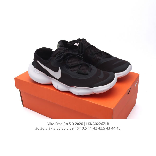 真标 Nike 耐克 Free Rn 5.0 赤足缓震休闲运动休闲鞋减震轻便跑步鞋，耐克 Nike 推出Nike Free Rn 5.0 跑步鞋经过焕新改良，全