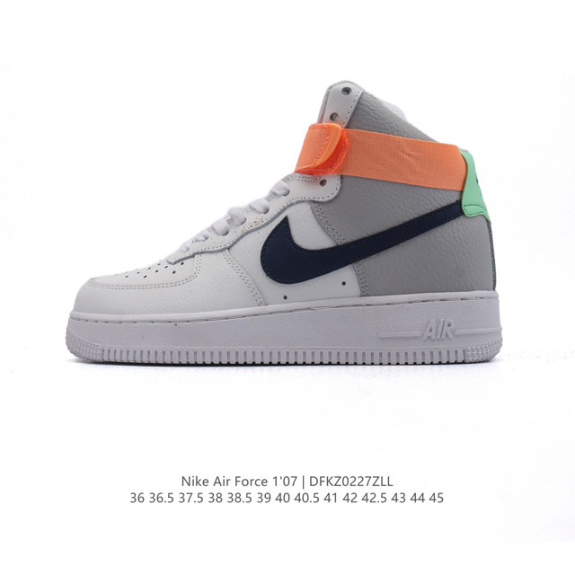 Nike Air Force 1'07 Mid Af1耐克 空军一号 Af1 中帮 魔术贴 厚底增高运动板鞋 原楦头原纸板 打造纯正空军版型。专注外贸渠道 全掌