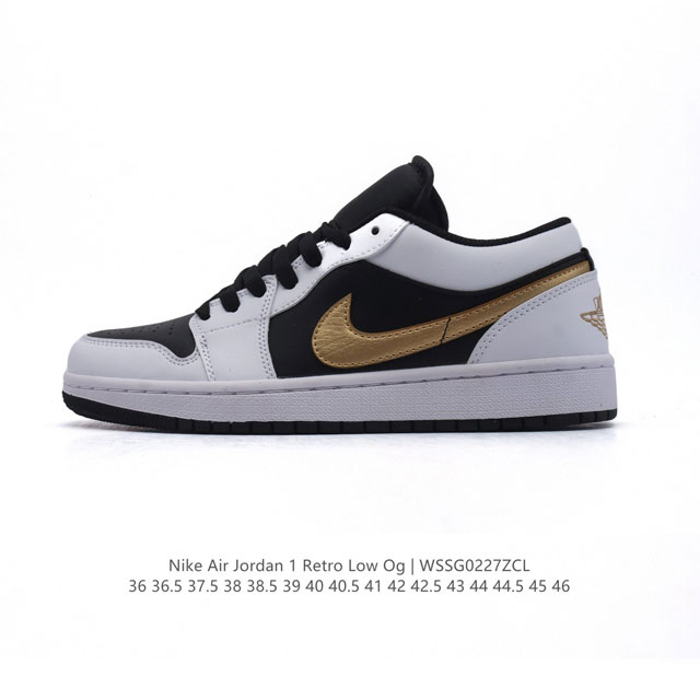 公司级 耐克 乔丹Air Jordan 1 Low Aj1 乔1 乔丹1代Aj1 低帮复古文化休闲运动篮球鞋。从1985 年面世的元年款汲取设计灵感，采用简洁大 - 点击图像关闭