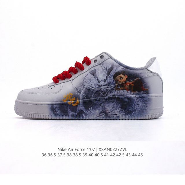 耐克Nike Air Force 1 Low 空军一号 Af1 2025年新款 小白鞋 哪吒之魔童降世 低帮百搭厚底增高休闲运动板鞋。柔软、弹性十足的缓震性能和 - 点击图像关闭