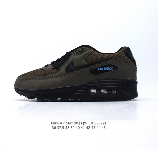 Nike耐克运动鞋 Air Max 90 健身运动跑鞋休闲鞋 复古风十足！Air Max 90 作为 Nike 旗下最经典的鞋型之一，凭借着百搭的造型，获得众多 - 点击图像关闭