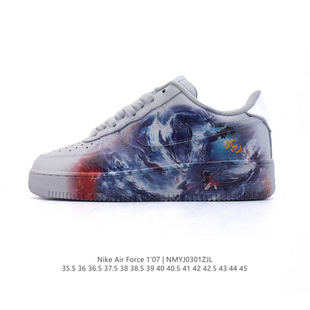 公司级 Af1耐克 Nike Air Force 1 ‘07 Low 空军一号 2025年 新款 哪吒之魔童降世 厚底增高百搭运动板鞋 原楦头原纸板 打造纯正空