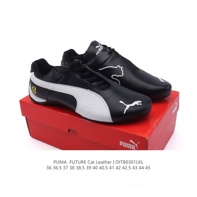 Puma 彪马 Future Cat Leather Sf 法拉利联名款运动鞋 低帮休闲鞋 赛车鞋 货号：307936 尺码：36-45含半码 编码：Oitb0