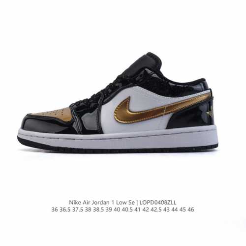 耐克 乔丹Air Jordan 1 Low Aj1 乔1 乔丹1代Aj1 低帮复古文化休闲运动篮球鞋，从1985 年面世的元年款汲取设计灵感，采用简洁大方的经典