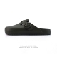 公司级德国百年知名鞋履品牌 勃肯Birkenstock Boston Suede Shearling 波士顿系列休闲凉拖鞋 低帮牛皮绒面革复古软木底包头露跟休闲
