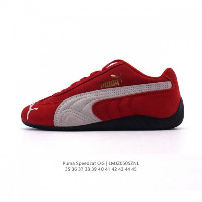 公司级 Puma Speedca Og 彪马极速赛车系列低帮德训风拼接复古百搭休闲运动赛车鞋 鞋款从80、90年代赛车手所穿的防火赛车鞋为原型，鞋身线条模仿了赛