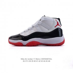 耐克乔丹11代 Nike Air Jordan 11 Retro 复刻男女运动鞋 Aj11代经典设计，深受球员与球迷喜爱。Jordan 乔丹 采用漆皮牛培革鞋面