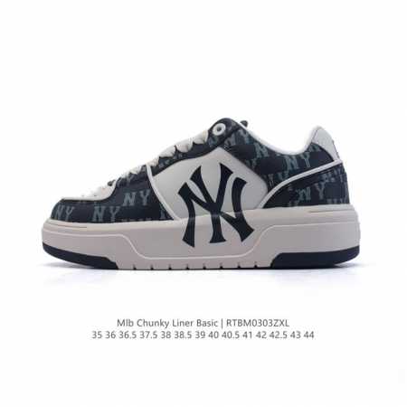160 Mlb Chunky Liner Basic 人气单品学长鞋系列轻量增高厚底百搭休闲运动板鞋 男女轻便胶鞋 高级街头休閒品牌鞋。Mlb Chunky L - 点击图像关闭