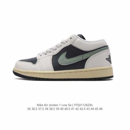 耐克 乔丹air Jordan 1 Low Aj1 乔1 乔丹1代aj1 低帮复古文化休闲运动篮球鞋。该鞋款从 1985 年元年款汲取设计灵感，焕新演绎简约经典 - 点击图像关闭