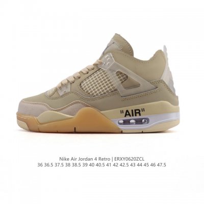 二层皮 真标 耐克 Nike Air Jordan 4 Retro Og迈克尔 乔丹Aj4代乔4 中帮复古休闲运动文化篮球鞋。秉承轻量化的速度型篮球鞋设计思想完