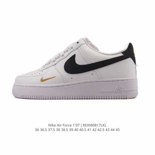 特价 耐克 Nike Air Force 1 '07 Low 空军一号含气垫 小白鞋 2025年新款 低帮百搭厚底增高休闲运动板鞋。柔软、弹性十足的缓震性能和出