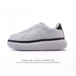 新品 Onitsuka Tiger 鬼塚虎 Delecity 鞋帮高度 低帮 功能 平衡,支撑,增高,耐磨 运动系列 时尚休闲松糕跟 厚底增高小白鞋。Onits