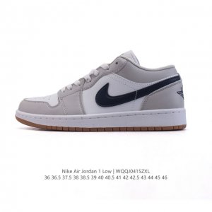 耐克 乔丹Air Jordan 1 Low Aj1 乔1 乔丹1代Aj1 低帮复古文化休闲运动篮球鞋，从1985 年面世的元年款汲取设计灵感，采用简洁大方的经典