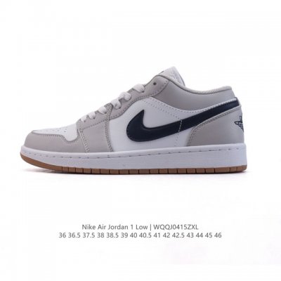 耐克 乔丹Air Jordan 1 Low Aj1 乔1 乔丹1代Aj1 低帮复古文化休闲运动篮球鞋，从1985 年面世的元年款汲取设计灵感，采用简洁大方的经典