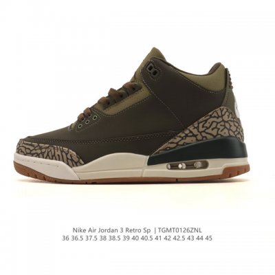 公司级 耐克 乔丹 Aj3 耐克 Nike Air Jordan 3 Retro Se 乔3 倒钩 中帮复刻篮球鞋 乔丹3代 三代 男女子运动鞋，作为 Aj 系