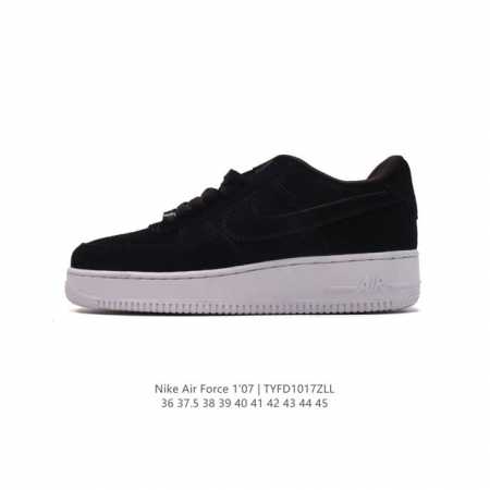 耐克 Nike Air Force 1 '07 Low 空军一号含气垫 低帮百搭厚底增高休闲运动板鞋。柔软、弹性十足的缓震性能和出色的中底设计，横跨复古与现代的 - 点击图像关闭