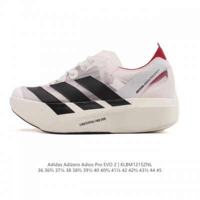 公司级 阿迪达斯 Adidas Adizero Evo Sl 运动舒适防滑耐磨 低帮跑步鞋 内置碳板 阿迪达斯革新力作 破纪录轻跑鞋 Adizero Adios