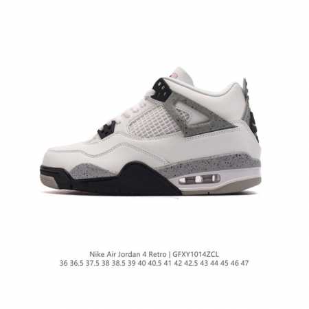特价头层皮 耐克 Nike Air Jordan 4 Retro Og 中帮 迈克尔 乔丹aj4代乔4 复古休闲运动文化篮球鞋。秉承轻量化的速度型篮球鞋设计思想 - 点击图像关闭