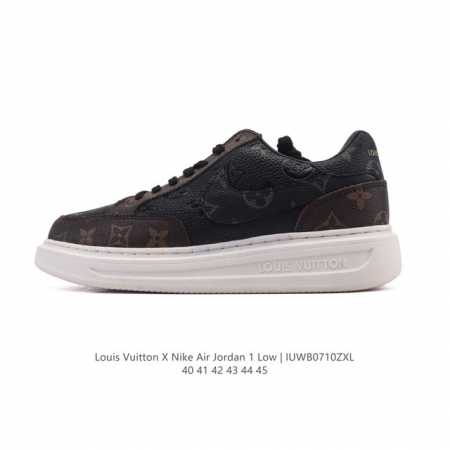 耐克 乔丹Air Jordan 1 Low Aj1 乔1 乔丹1代Aj1 低帮复古文化休闲运动篮球鞋 路易威登联名。从1985 年面世的元年款汲取设计灵感，采用 - 点击图像关闭