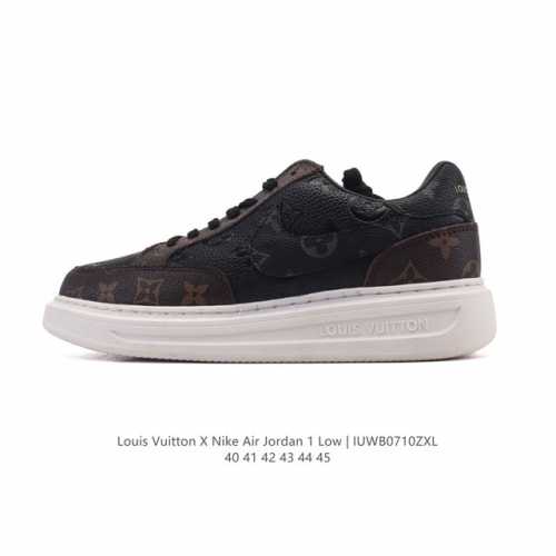 耐克 乔丹Air Jordan 1 Low Aj1 乔1 乔丹1代Aj1 低帮复古文化休闲运动篮球鞋 路易威登联名。从1985 年面世的元年款汲取设计灵感，采用
