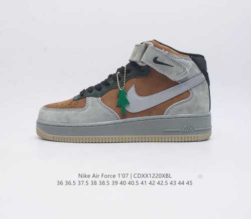 高帮 Nk Air Force 1 Low Christmas 圣诞节主题 空军一号高帮休闲板鞋 #原厂麂皮 原楦原纸板 纯正版型 正品nfc感应芯片 高清洁度