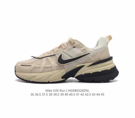 Nike 耐克 V2K Run 减震防滑 复古低帮跑步鞋 超火复古跑鞋 采用太空革组合呼吸网眼布鞋面材质 搭载正确4层组合底模 嵌入tpu加固稳定模块,双层md - 点击图像关闭