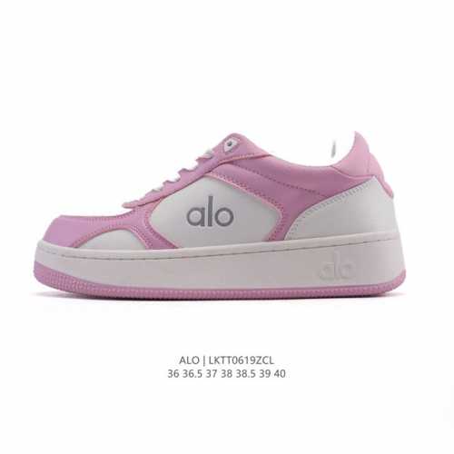 新品公司级 Alo Yoga Recovery Mode 舒适简约小白鞋 防滑耐磨 低帮 运动跑步鞋 女款 明星圈很火的Alo真的很贵气 质感一绝 鞋垫有一点厚